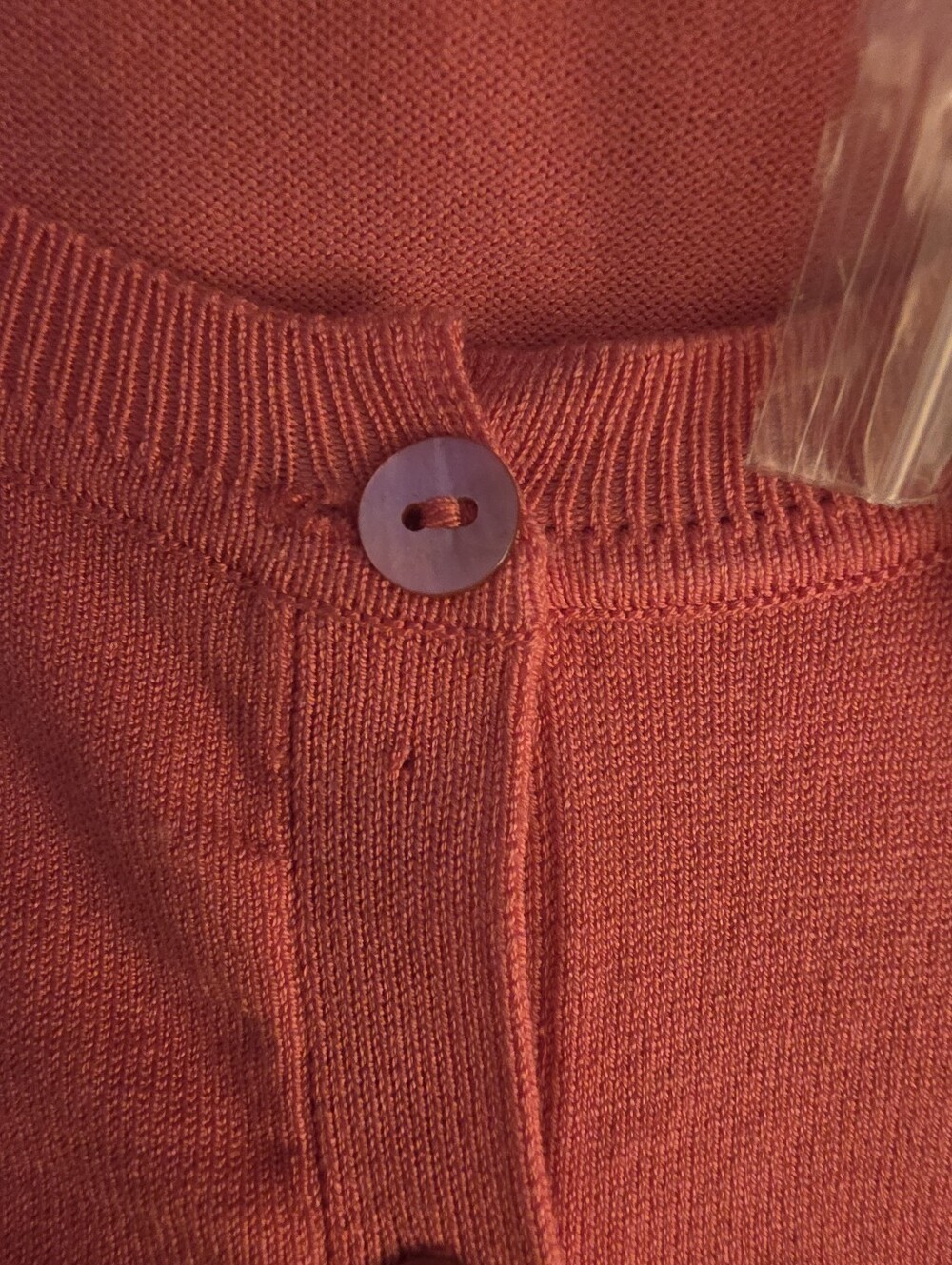 NWT August Silk Lightweight Cardigan - Casey Pink (Vibrant Coral) - Size XL - Picture 4 of 7